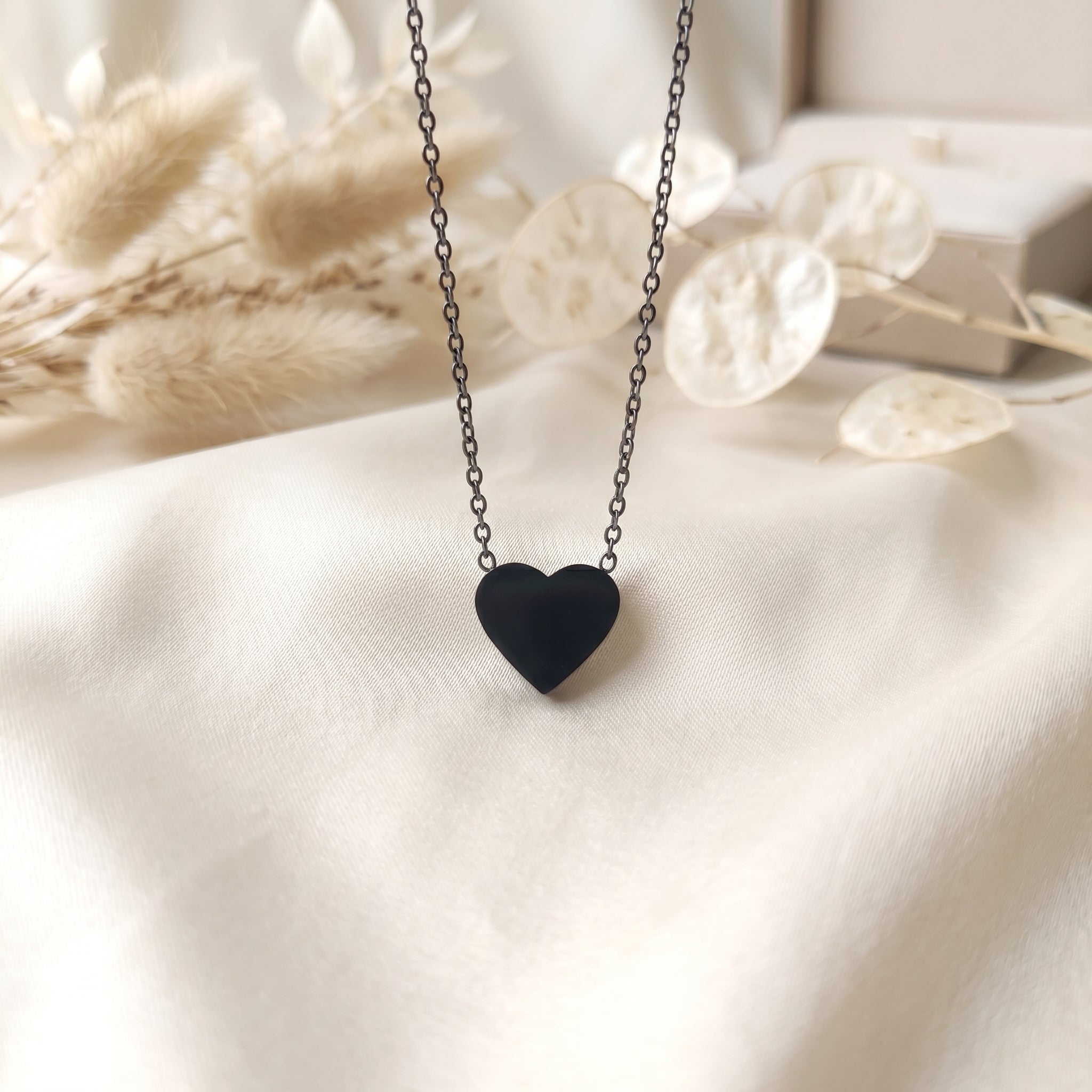 Noir Love Black Heart Pendant