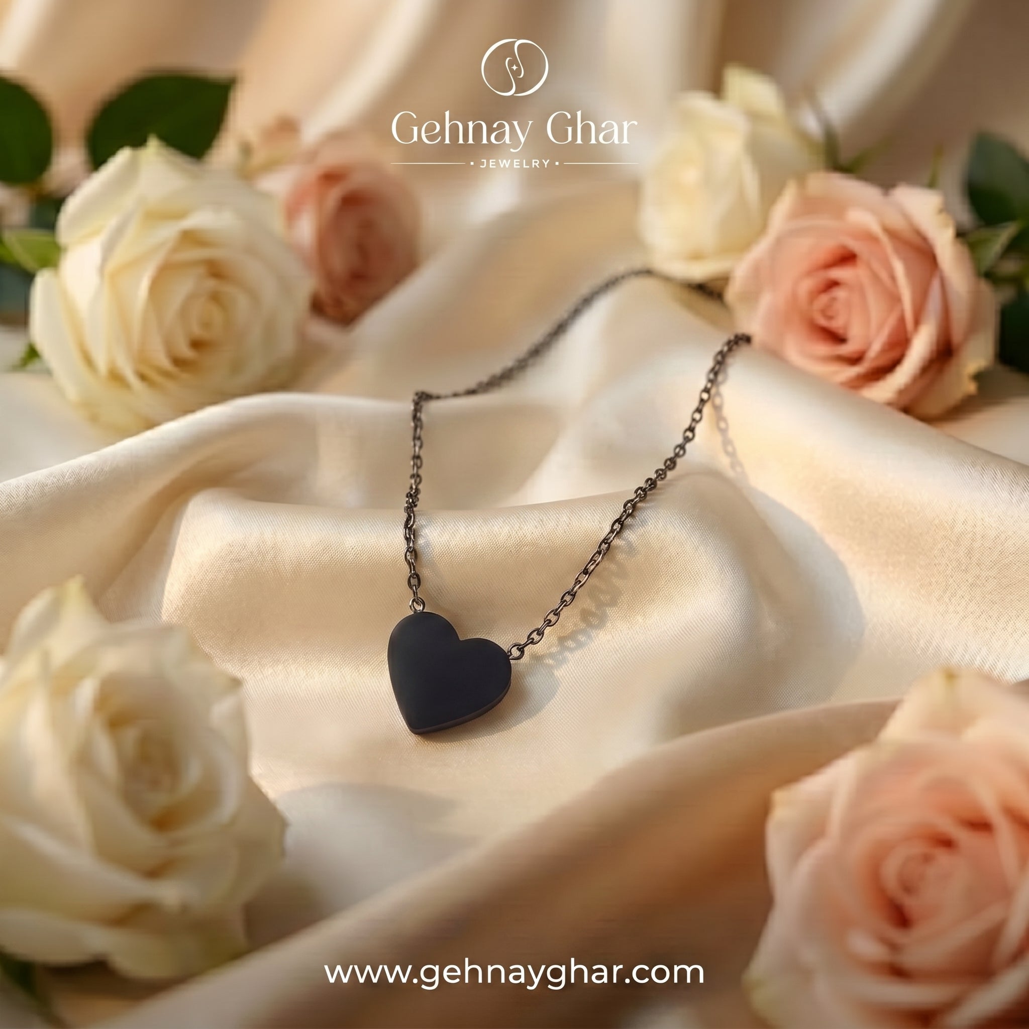 Noir Love Black Heart Pendant